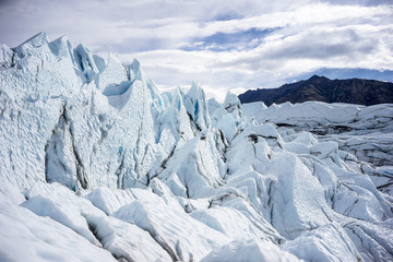 Fototapeta na wymiar Hiking on Glacier - Alaska Interior