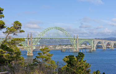 Yaquina Bay Bridge located in Newport, Oregon.