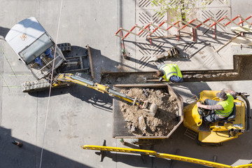 Baustelle von oben