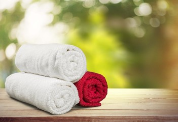 Towel. Rolled up Bath Towels