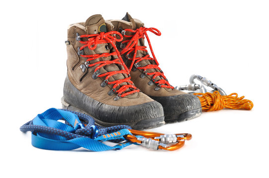 chaussures de randonnée et équipement de montagne