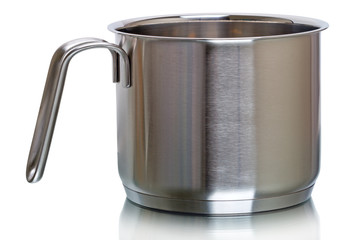 Stainless Steel dipper on white