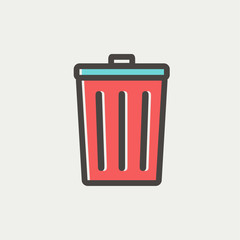 Trash Can thin line icon