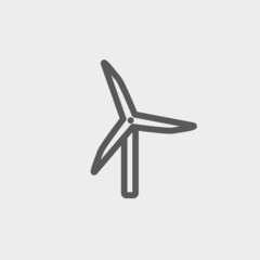 Windmill thin line icon