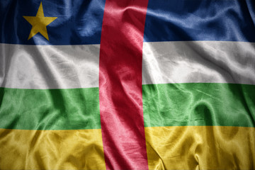 shining central african republic flag