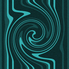 Abstract Swirls Black/Aqua Background
