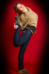 beautiful young woman