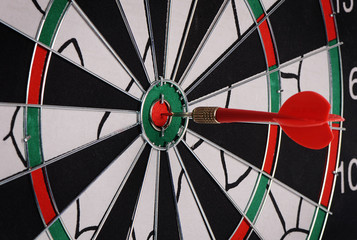 Darts on a black background