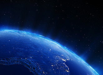 Fototapeta premium South America city lights