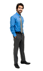 Full length male manager