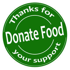 Donate Food-label