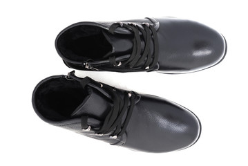 Studio shot of Pair classic mens shoes. isolated on white