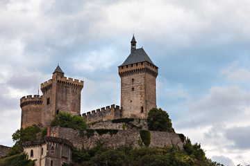 Fototapeta na wymiar Foix castle, France