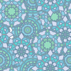 Mosaic blue pattern
