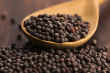 Brown mustard seeds