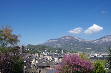 vue panoramique sur la cluse de chambéry
