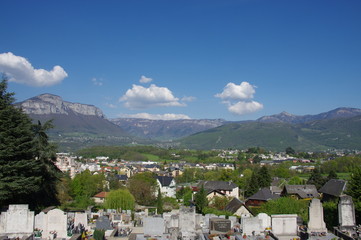 vue panoramique sur la cluse de chambéry