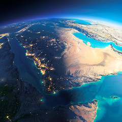 Detailed Earth. Saudi Arabia