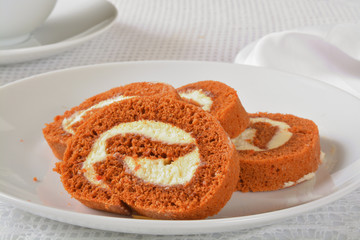 Carrot cake roll