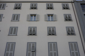 Facciata palazzi signorili, centro storico, Pisa