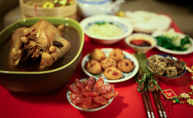 Chinese New Year feast