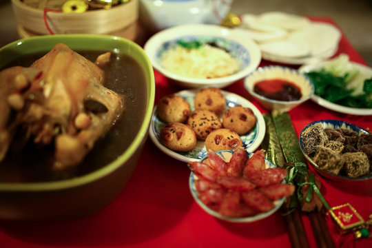 Chinese New Year feast