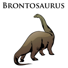 brontosaurus dinosaur colored