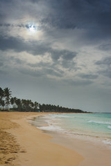 Naklejka premium Tropical Paradise. Dominican Republic, Seychelles, Caribbean