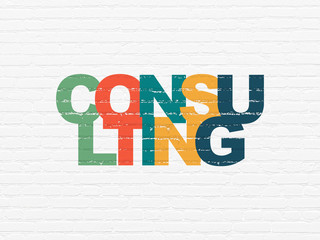 Business concept: Consulting on wall background