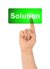 Hand and button Solution