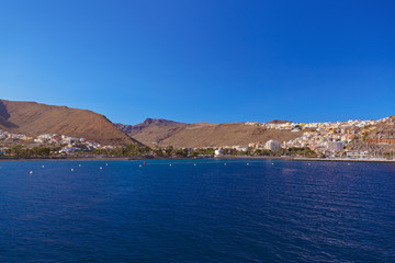 Fototapeta na wymiar Port and town San Sebastian - La Gomera Island - Canary