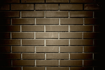 brown brick wall background close up