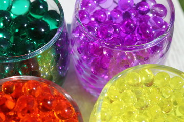 Farbige Perlen