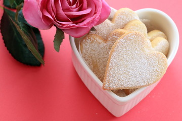 Heart shaped cookies