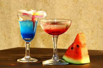 Beautiful colorful cocktails thirst.