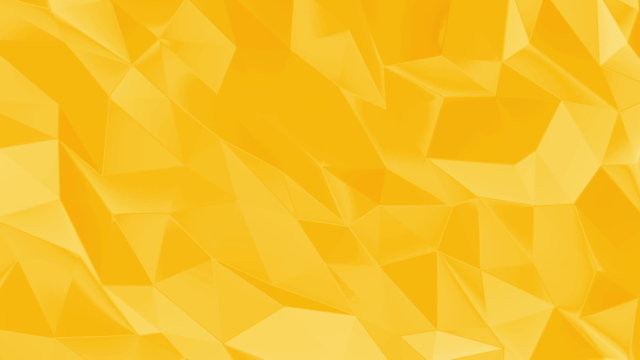 Orange poligonal triangles background, seamless looping.