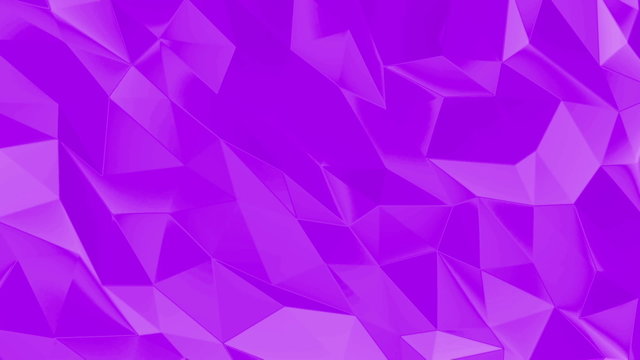 Purple trendy triangles background, seamless looping.