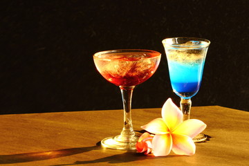Beautiful colorful cocktails thirst.