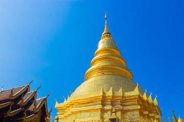 Fototapeta premium Pra That Lampang Luang, the famous ancient buddhist temple locat