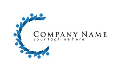 Colorful Humanity Diversity Logo Vector