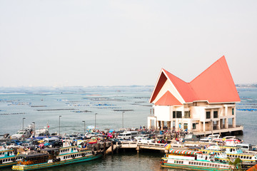 Fototapeta na wymiar Transportation point of Thailand