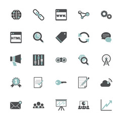 Search Engine Optimisation Information Content Icon Concept