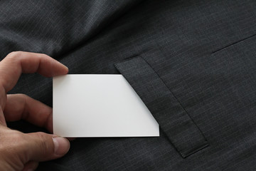 Obraz premium Blank corporate identity package business card with dark grey su