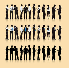 Business People Team Connection Corporate Vector Concept