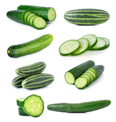 Cucumber isolated on white background