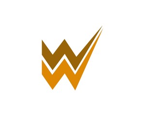 WW letter logo icon template 1