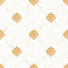 Gold ornament in east style.