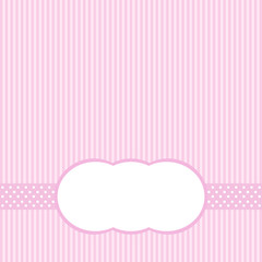 Pink retro Invitation Card