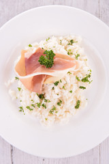 rice and ham