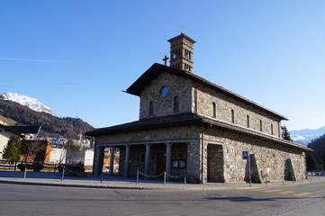 Romanesque church St.Karl, St. Moritz